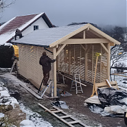 Carport für einen Wohnwagen -